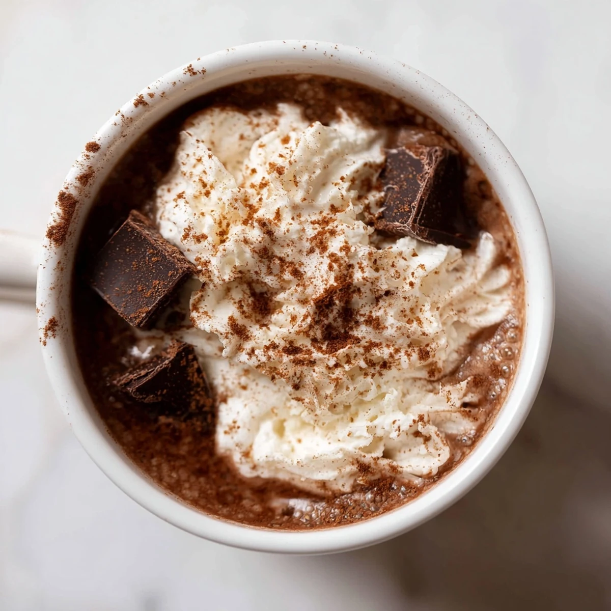 Cozy up with this warm Spiced Hot Chocolate, the perfect blend of sweet, spicy, and creamy flavors.