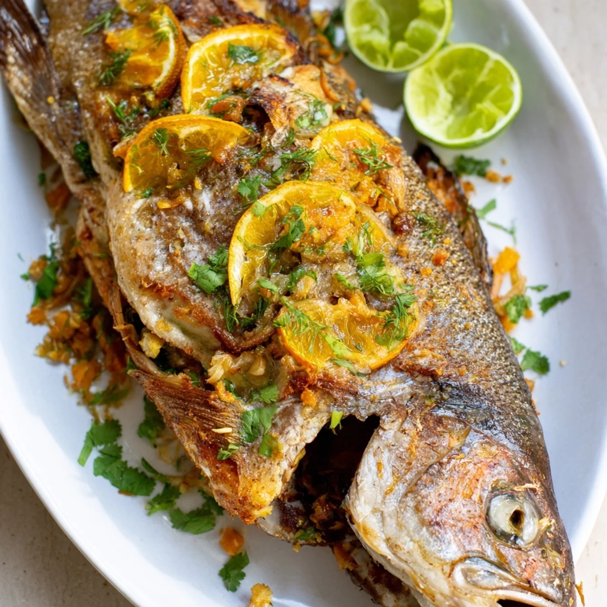 Close-up of perfectly cooked Baked Trout, showcasing tender fish and fragrant herbs, ideal for a gluten-free meal.