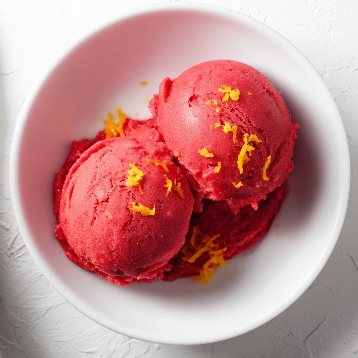 Homemade, creamy Cranberry Sorbet; imagine the sweet, tangy taste of fresh cranberries!