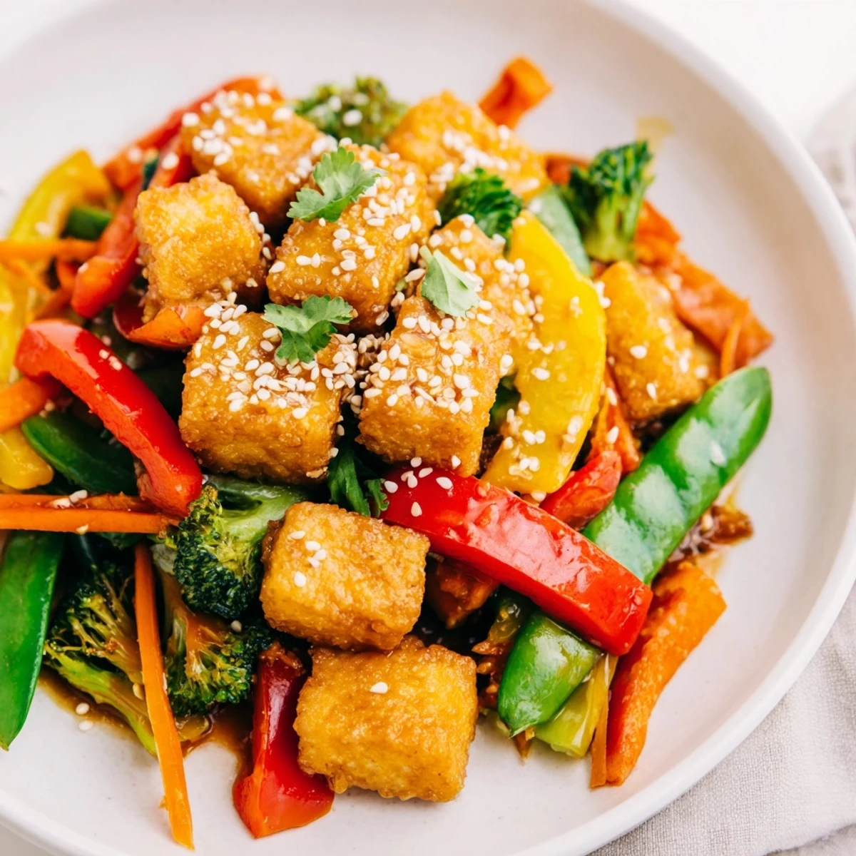 Crispy Tofu Stir Fry