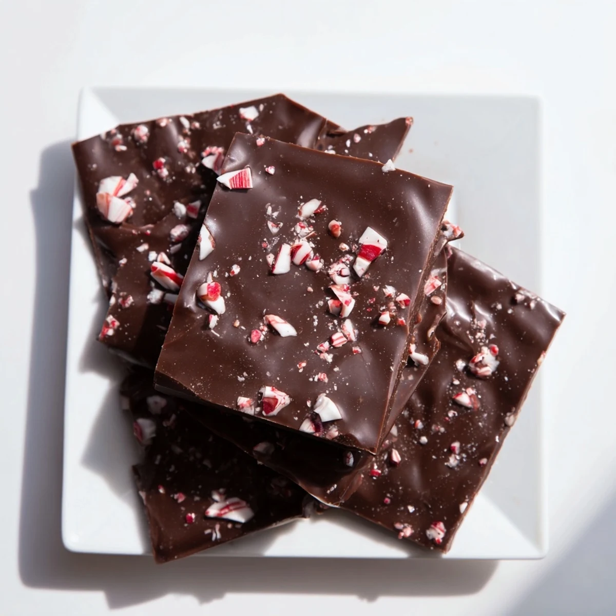A close-up of glossy, chilled Peppermint Chocolate, ideal for a sweet, refreshing treat.