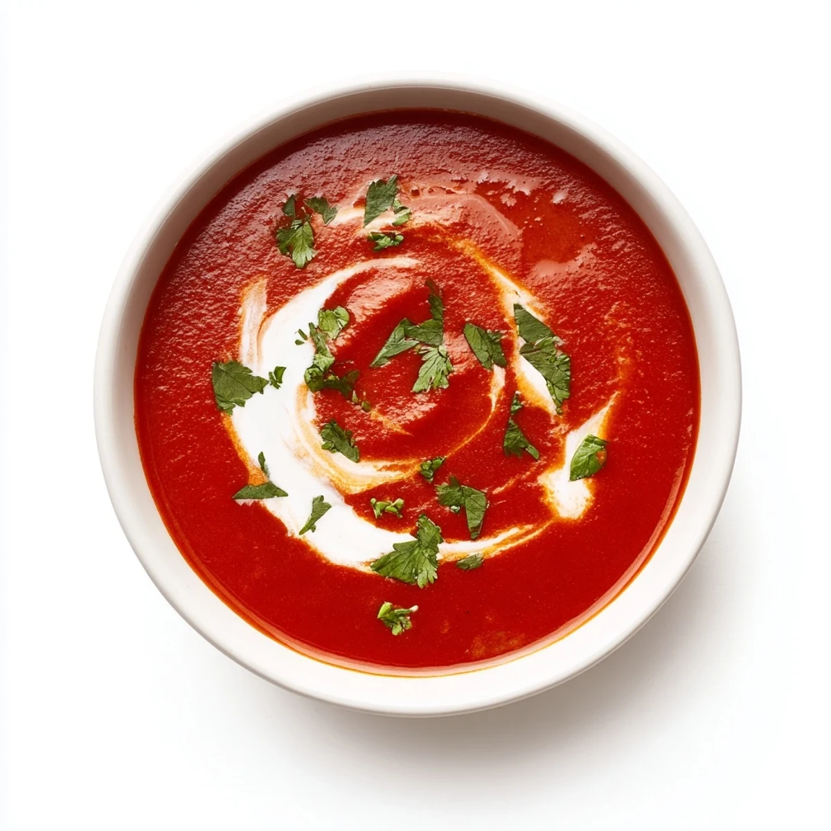 Smooth, creamy Spiced Tomato Soup: a comforting blend of spices and fresh tomato flavors.