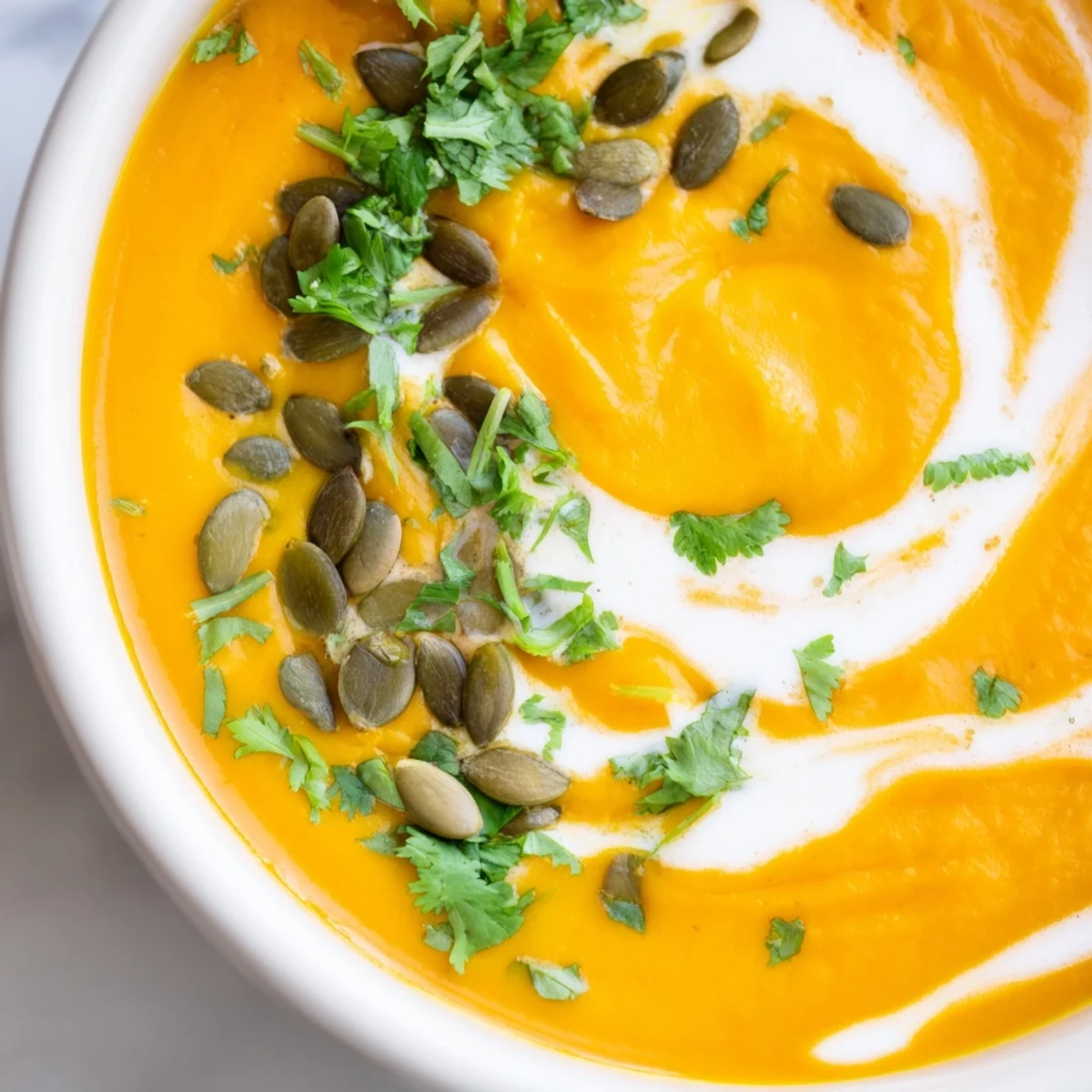 Vibrant ingredients like fresh ginger, carrots, and aromatic spices arranged neatly on a wooden counter.