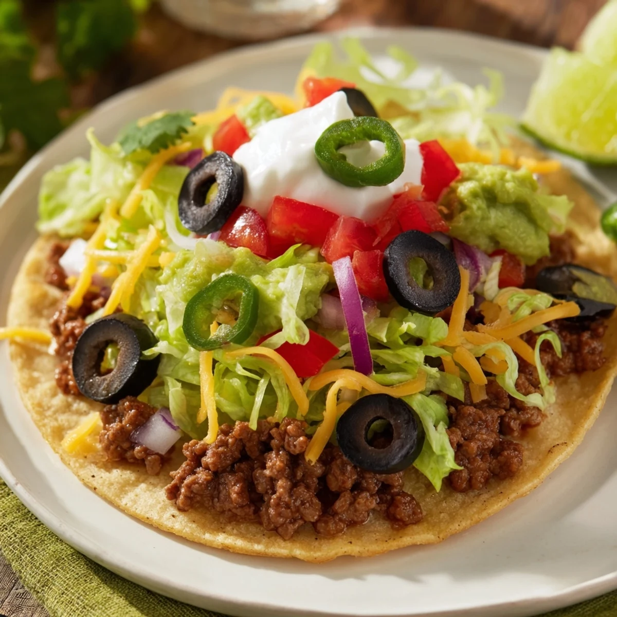 Loaded beef and chicken tacos from the Big Game Taco Bar with All the Fixings, ready for guests