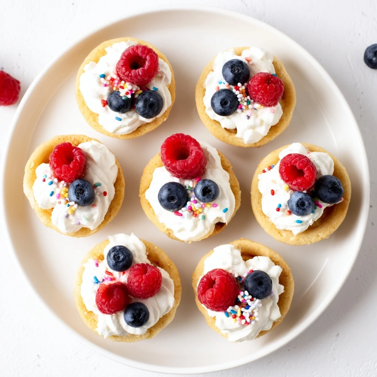 Freshly baked Sugar Cookie Cups in a mini muffin tin with golden edges, waiting to be filled with whipped cream.
