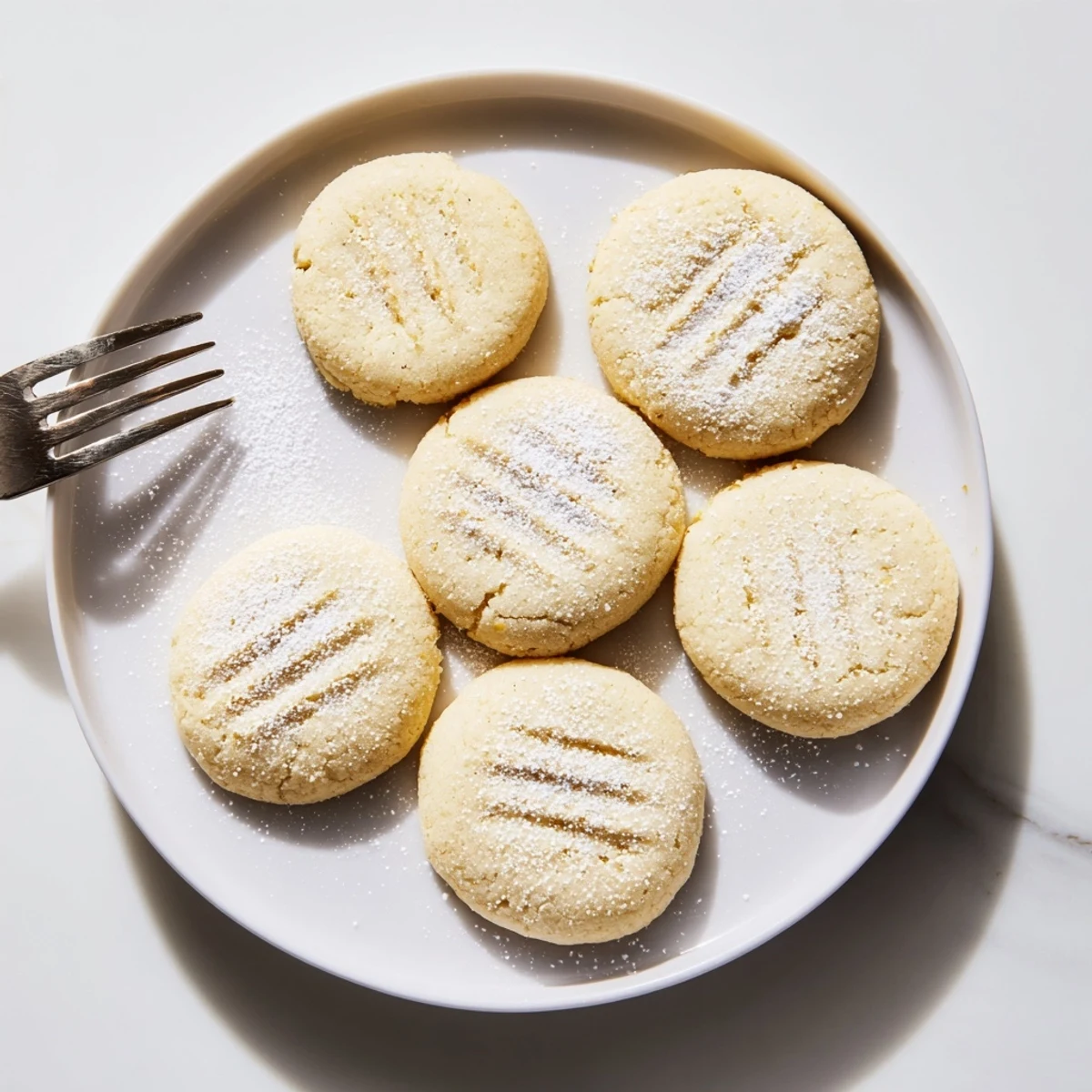 Tender Grandma's Secret Butter Cookies cooling on a wire rack with golden lightly browned edges