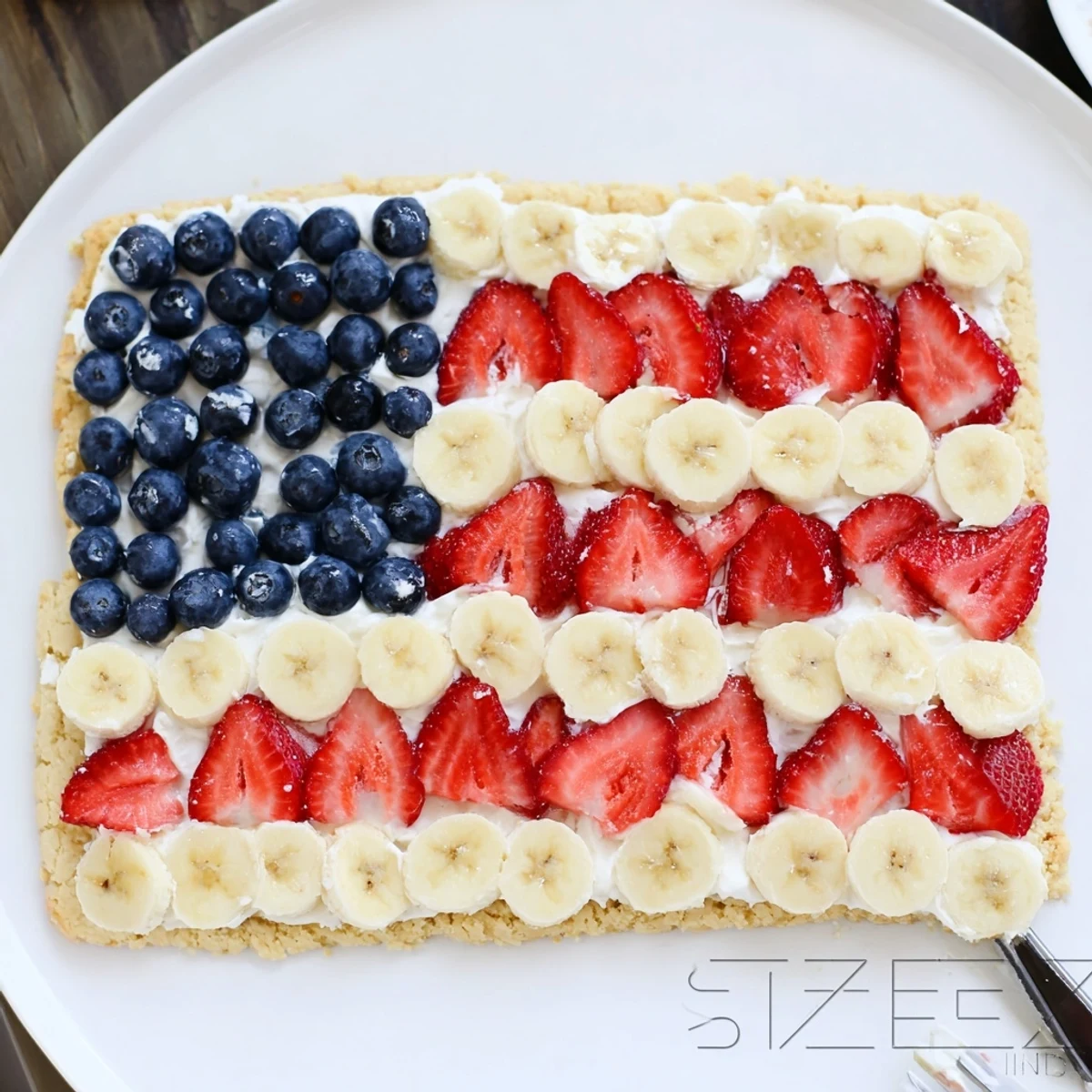 American Flag Fruit Pizza