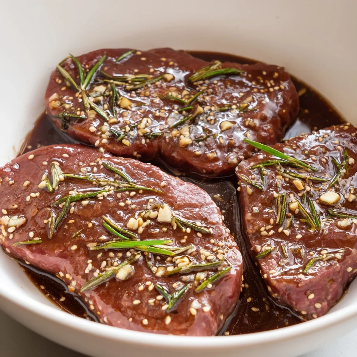 Homemade Steak Marinade with soy and balsamic, bright lemon scent, tenderizing for juicy results