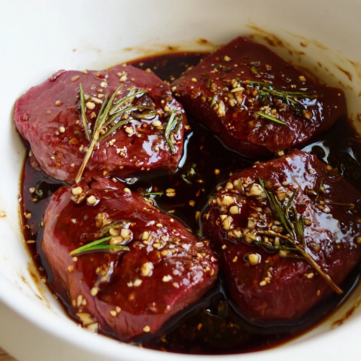 Bright Steak Marinade whisked in bowl, olive oil sheen, ready to baste