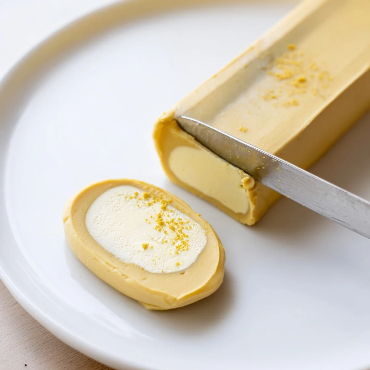 Homemade Vegan Dairy Free Butter chilled in jar, golden, ready to spread