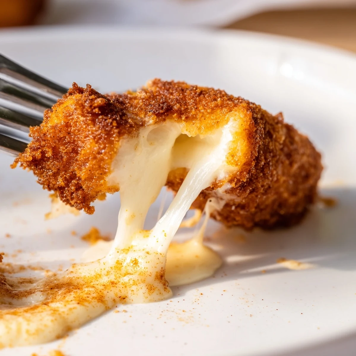 Irresistible Crispy Mozzarella Poppers With Maple Glaze served with cold lager